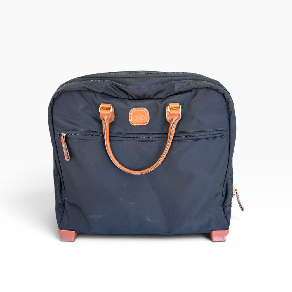Bric's Navy Wheeled Briefcase Pilot Case